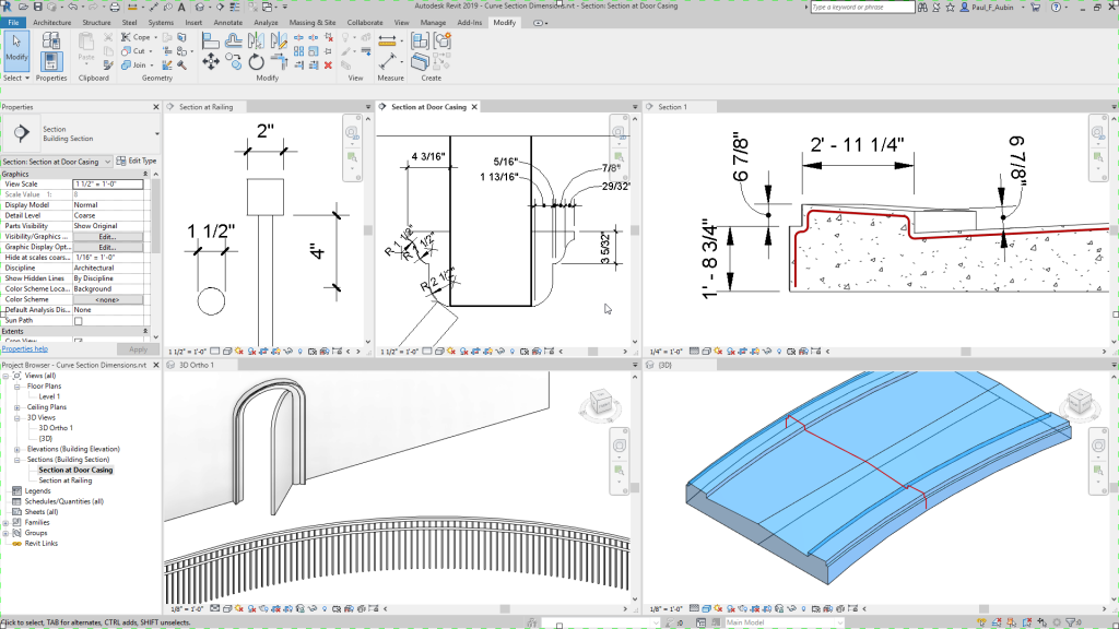 Revit 2019 dimensions